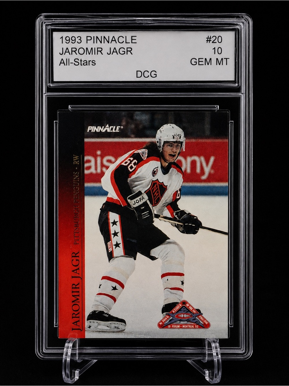 Jaromir Jagr Hockey Trading Card - 1993 Pinnacle Pittsburg Penguins